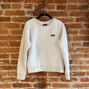 Rare Patagonia oatmeal quilted pullover